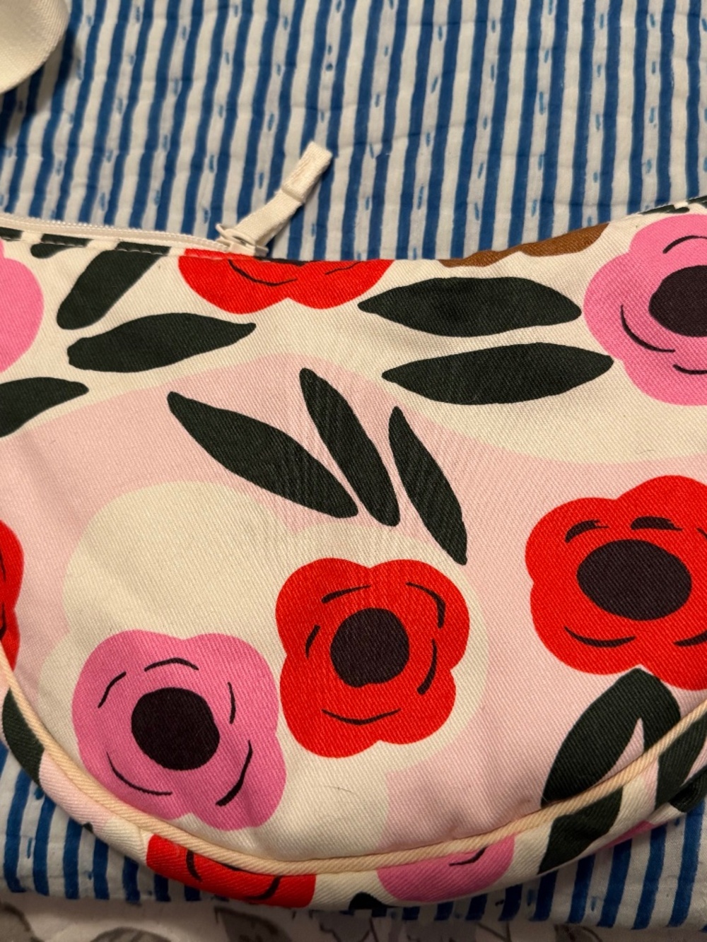 Uniqlo x Marimekko Floral Crossbody Bag | Pink, Red & Black | Adj. Strap| NWOT